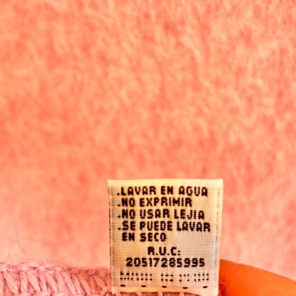 ALPACA CAMARGO Scarf Soft Pink Alpaca Wool Fringed 66” Long 9” Wide 4” Fringe - Picture 7 of 7